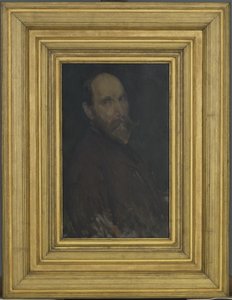 Portræt af Charles Lang Freer, 1902-03 (olie på træpanel) af James Abbott McNeill Whistler